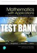 Test Bank For Mathematics with Applications in the Management, Natural, and Social Sciences 12th Edition All Chapters - 9780137504381