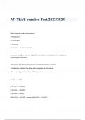 ATI TEAS practice Test 2023&sol;2024