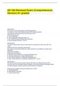 AZ-104 Renewal Exam (Comprehensive Version) A+ graded.