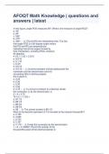AFOQT Math Knowledge &vert; questions and answers &vert; latest 