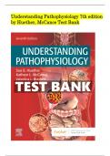 Understanding Pathophysiology 7th edition by Huether, McCance Test Bank ALL CHAPTERS INCLUDED 