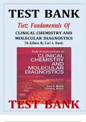 Test bank for Tietz Fundamentals of Clinical Chemistry and Molecular Diagnostics 7th Edition Complete