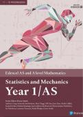 Edexcel AS and A level Mathematics Statistics & Mechanics Year 1/AS Textbook