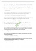 Mental Health NGN Practice ATI EXAM 2023 QUESTION AND ANSWER