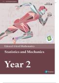 Pearson Edexcel A level Mathematics Statistics & Mechanics Year 2 Textbook PDF version (A level Maths and Further Maths 2017)