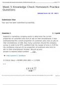 MATH302 Week 5 Knowledge Check Homework Practice Questions
