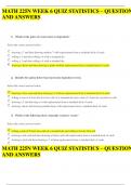 MATH 225N WEEK 6 QUIZ STATISTICS – QUESTION AND ANSWERS