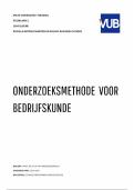 Samenvatting: Onderzoeksmethoden voor bedrijfskunde - Prof. Van Droogenbroeck (17/20)