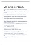 UPDATED CPI Instructor Exam