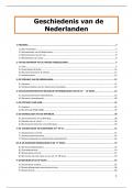 Volledige Samenvatting Geschiedenis van de Nederlanden - 2023