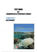 Test Bank For Fundamentals of Corporate Finance Canadian 8th Edition Ross |2024|