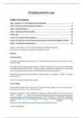 First Class Employment Law Complete Notes