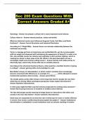 Soc 200 Exam Questions With Correct Answers Graded A+