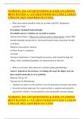 NURSING 254 ATI QUESTIONS & EXPLANATIONS BEST RATED A&plus; GUARANTEED SUCCESS LATEST UPDATE 2023 ASSURED SUCCESS