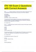 ITN 100 Exam 2 Questions with Correct Answers 