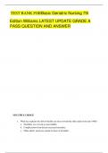 TEST BANK FORBasic Geriatric Nursing 7th Edition Williams LATEST UPDATE GRADE A  PASS QUESTION AND ANSWER