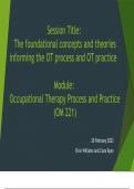 OT process and practice