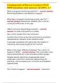 Fundamentals of Diverse Learners-WGU D096 Questions And Answers All 100&percnt; A &plus;