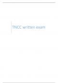 TNCC written exam with verified solutions