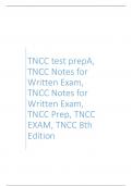 TNCC test prepA&comma; TNCC Notes for Written Exam&comma; TNCC Notes for Written Exam&comma; TNCC Prep&comma; TNCC EXAM&comma; TNCC 8th Edition