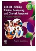 Test Bank For Critical Thinking&comma; Clinical Reasoning&comma; and Clinical Judgment&colon; A Practical Approach 7th Edition by Rosalinda Alfaro-LeFevre&vert;&vert;ISBN NO&colon;10&comma;0275972356&vert;&vert;ISBN NO&colon;13&comma;978-0323581257&vert;&vert;All Chapters&vert;&vert;Complete Guide A&plus;