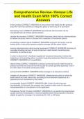Comprehensive Review- Kansas Life and Health Exam With 100&percnt; Correct Answers