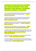 ADVANCED PATHOPHYSIOLOGY MIDTERM  6501 WALDEN UNIVERSITY REAL EXAM  2023&sol;2024 LATEST EDITION &vert; 3 DIFFERENT  VERSIONS &vert; CORRECTLY ANSWERED