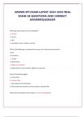 ARDMS SPI EXAM LATEST 2023-2024 REAL  EXAM 250 QUESTIONS AND CORRECT ANSWERS&vert;AGRADE 