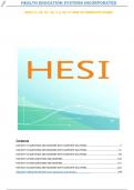 HESI V1, V2, V3, V4, V 5, V6, V7 AND V8 COMPLETE EXAMS