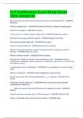 CLT Certification Exam Study Guide 2024 Graded A&plus;