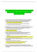 ATI COMPREHENSIVE PREDICTOR 2019&lpar;180 EXAM QUESTIONS AND 100&percnt; CORRECT ANSWERS&rpar; NEW UPDATE 2022 