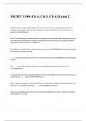 MGMT 3340 &lpar;Ch 4&comma; Ch 5&comma; Ch 6&rpar; Exam 2 Questions and answers 2023&sol;2024