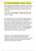 EC-6 Practice Questions 2 And A&plus; Answers 