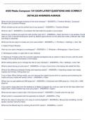 AVID Media Composer 101 EXAM LATEST QUESTIONS AND CORRECT DETAILED ANSWERS