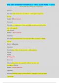 WALDEN UNIVERSITY NRNP 6635 FINAL EXAM WEEK 11 2022&period;100 Questions and Answers All Correct Exam