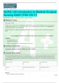 NURS 120 Introduction to Medical Surgical  Nursing 202011FAII VR-1T