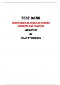 Dewits Medical Surgical Nursing Concepts and Practice  4th Edition Test Bank by Holly Stromberg | Chapter 1 – 48, Latest - 2023/2024|