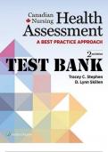 HEALTH ASSESSMENT – A BEST PRACTICE APPROACH – CANADIAN NURSING TESTBANK- UPDATED AND COMPLETE TRACEY AND SKILLEN TESTBANK