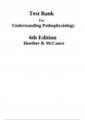 Test Bank For Understanding Pathophysiology 6th Edition by Sue E. Huether Kathryn L. McCance |2024|
