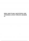 NRSG 4502 EXAM QUESTIONS AND ANSWERS LATEST UPDATE 2024 GRADED A+