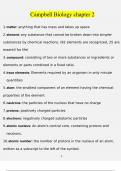 Complete Test Bank Campbell Biology 11 edition Questions & Answers with rationales &lpar;Chapter 2&rpar;