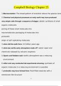Complete Test Bank Campbell Biology 11 edition Questions & Answers with rationales &lpar;Chapter 25&rpar;