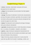 Complete Test Bank Campbell Biology 11 edition Questions & Answers with rationales &lpar;Chapter 32&rpar;