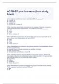 ACSM-EP practice exam (from study book) questions and answers`