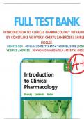 Test Bank for Introduction to Clinical Pharmacology 10th Edition (2021,Visovsky) |Complete Guide
