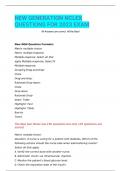 NEW GENERATION&lpar;NGN&rpar; NCLEX QUESTIONS & Answers FOR 2023 EXAM