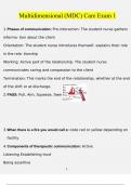 Multidimensional &lpar;MDC&rpar; Care Exam 1 Updated Questions and Answers &lpar;Verified Answers&rpar;