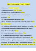 Multidimensional Care 1 Exam 2 Updated Questions and Answers &lpar;Verified Answers&rpar;