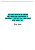Nr 601 midterm exam chamberlain college of nursing 2023/2024 updated &graded A+