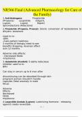 NR566 Final EXAM 2024 &lpar;Advanced Pharmacology for Care of the Family&rpar; FINAL EXAM graded A&plus;